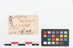 Etikett zu Bronzeklapperblechanhänger (NHMW-PRAE-025679)